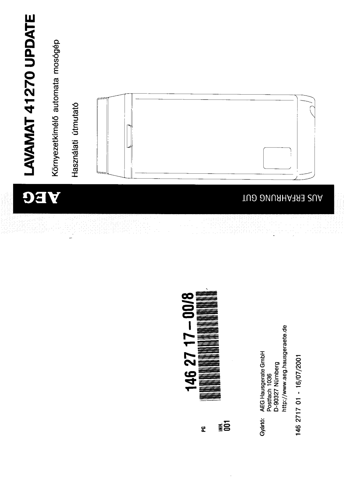 AEG LAVAMAT 41270 User Manual