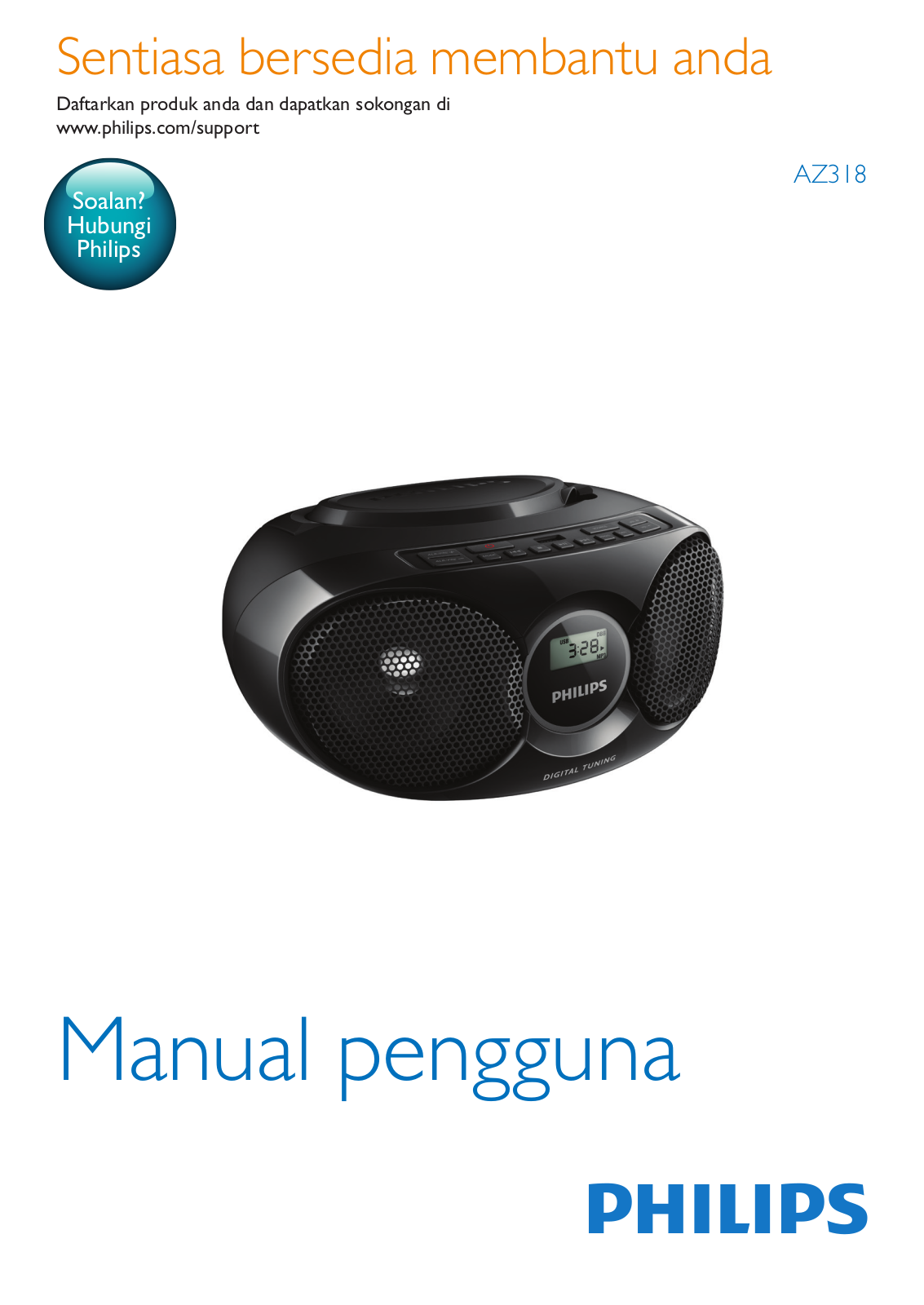 Philips AZ318B/12 user manual