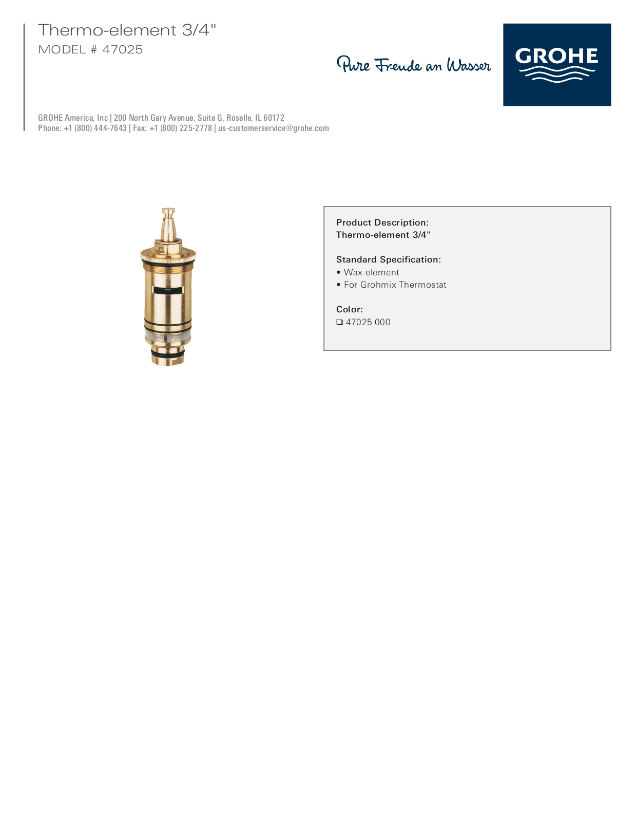 GROHE GRH1440 Specifications - ManualMachine.com