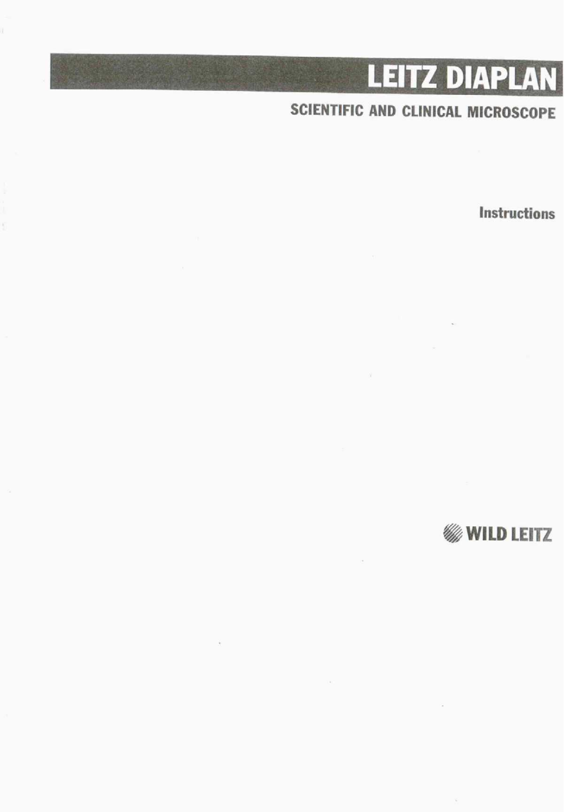 Leitz Diaplan User manual - ManualMachine.com