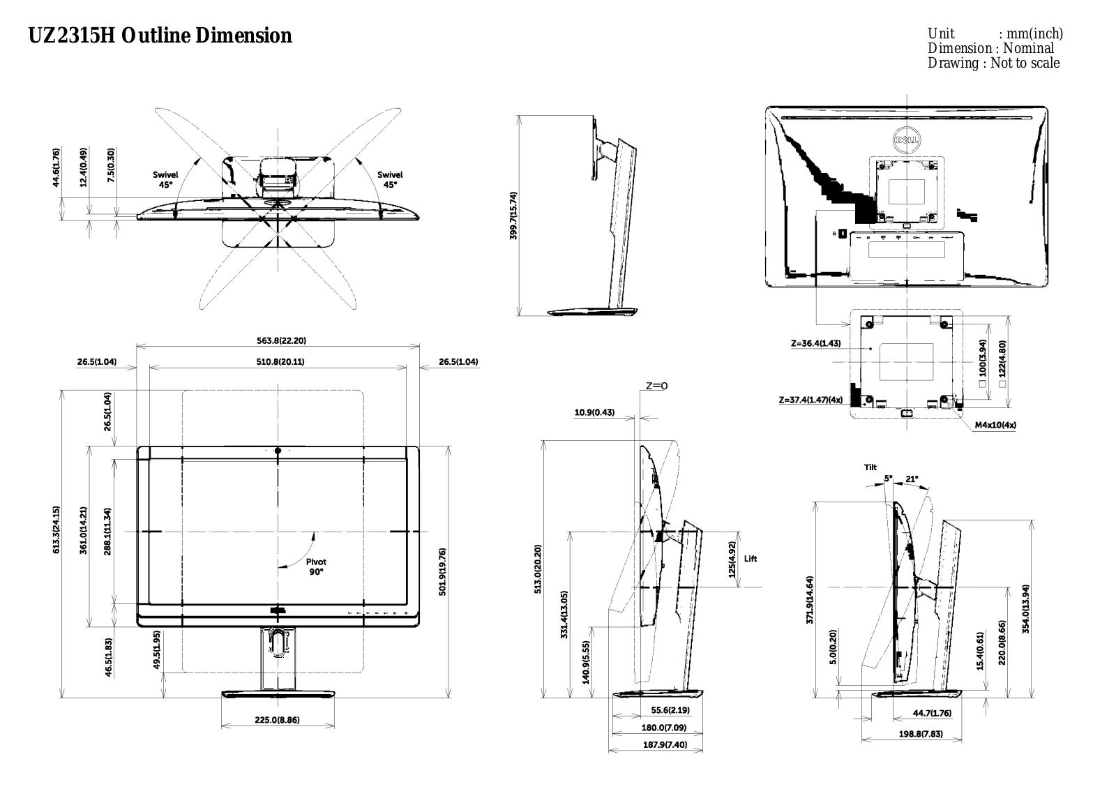 Dell UZ2315H User Manual