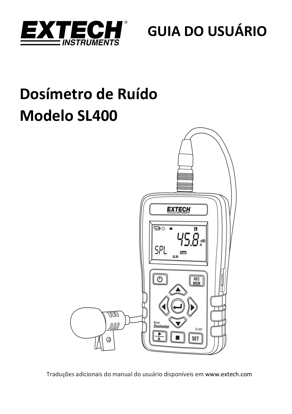 Extech SL400 User guide