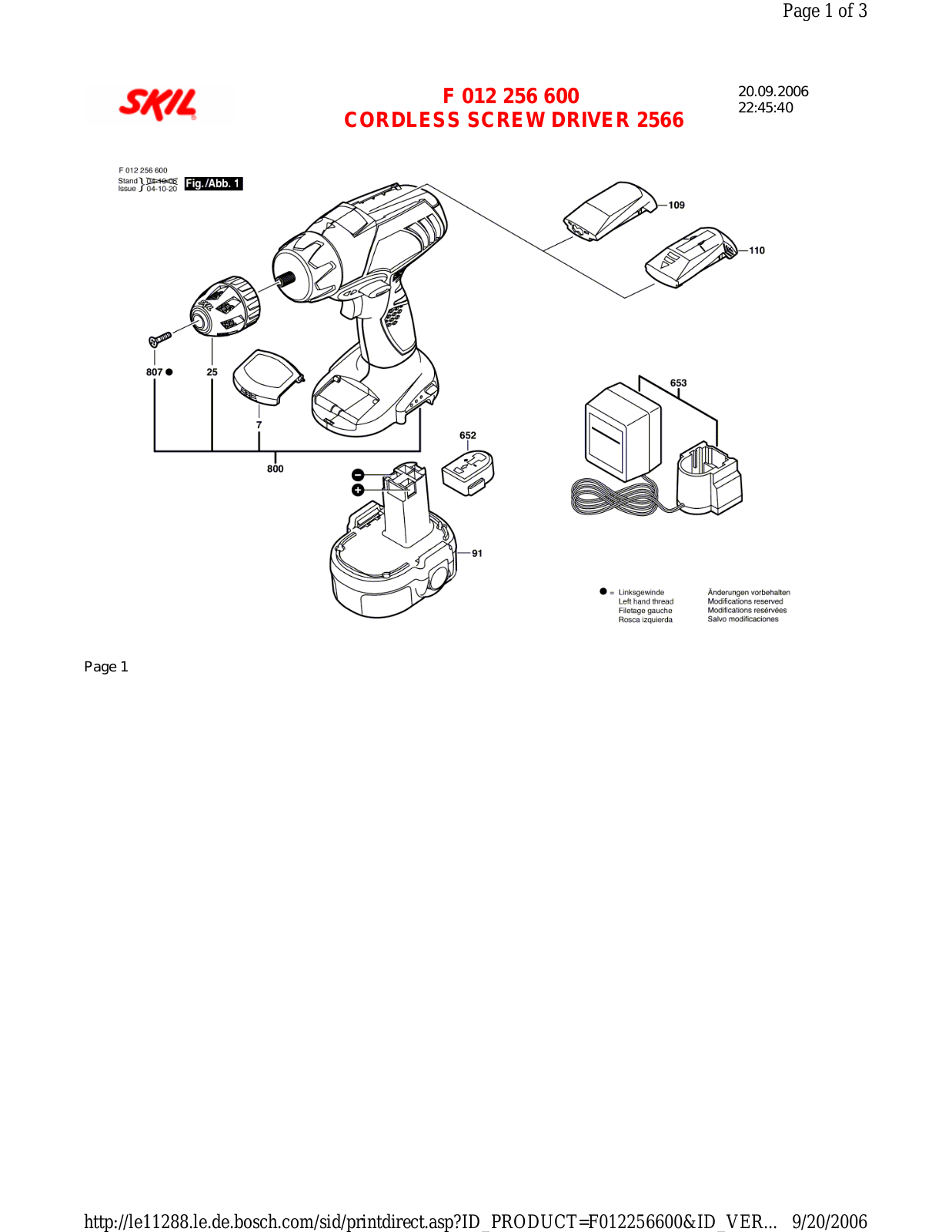 Skil 2566-03 User Manual