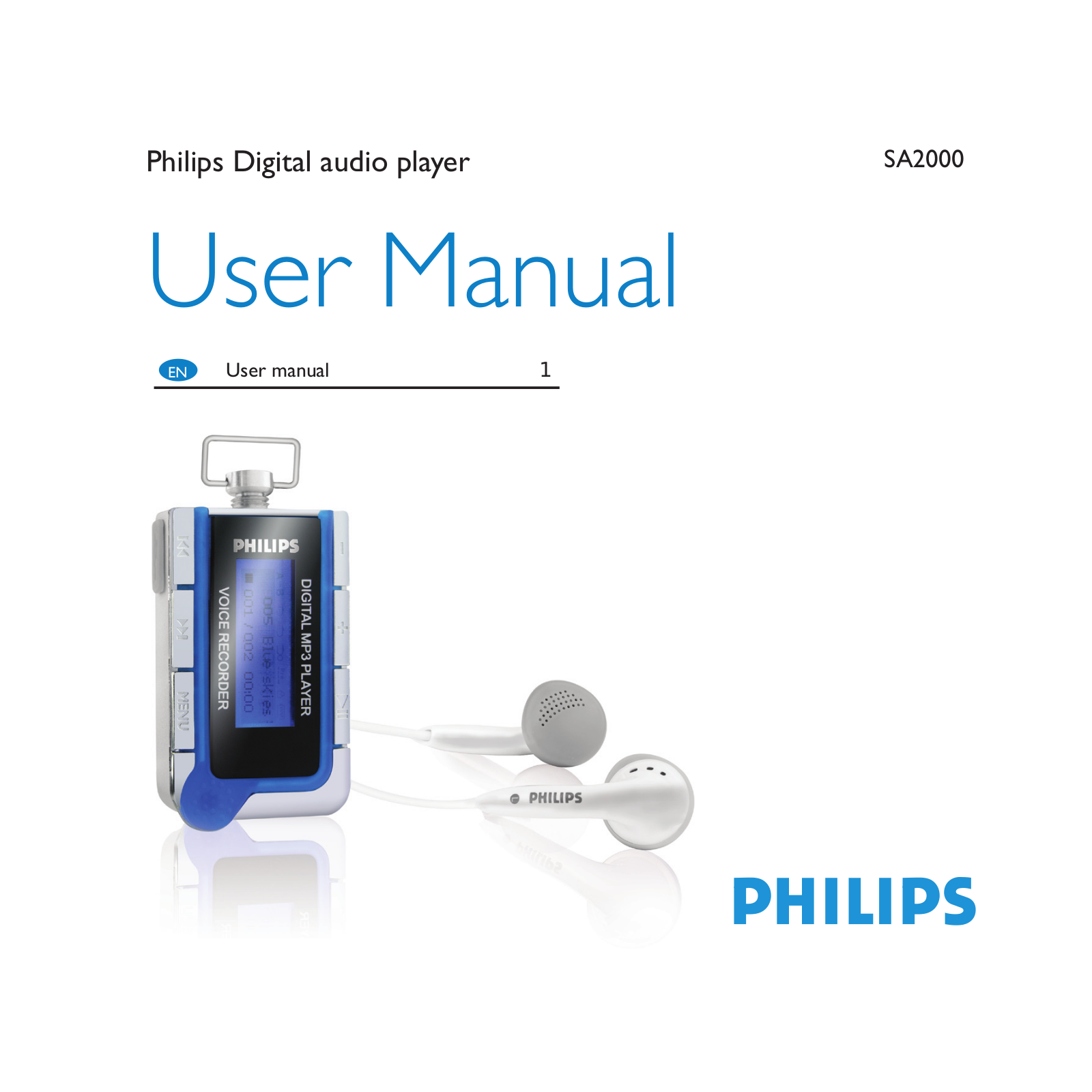 Philips SA2000 User Manual