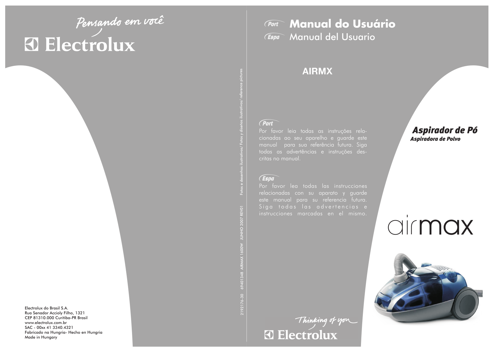 AEG ZAM6103 CV User Manual