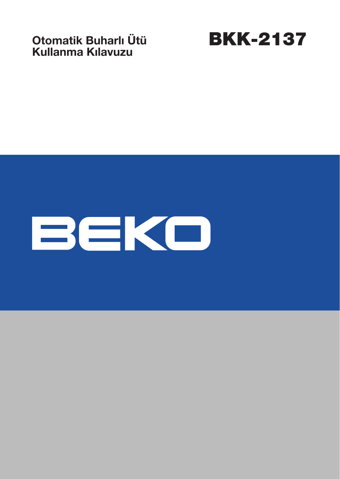 Beko BKK 2137 User Manual