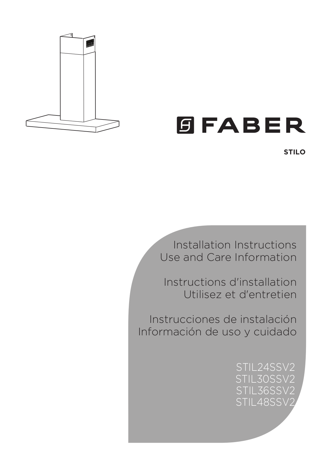 FABER STIL48SSV2, STIL30SSV2 Installation guide - ManualMachine.com