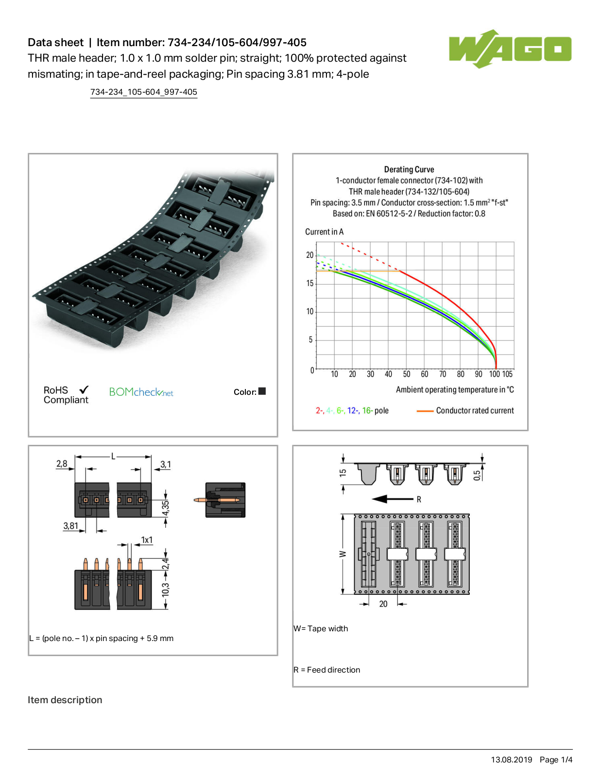 Wago 734-234/105-604/997-405 Data Sheet