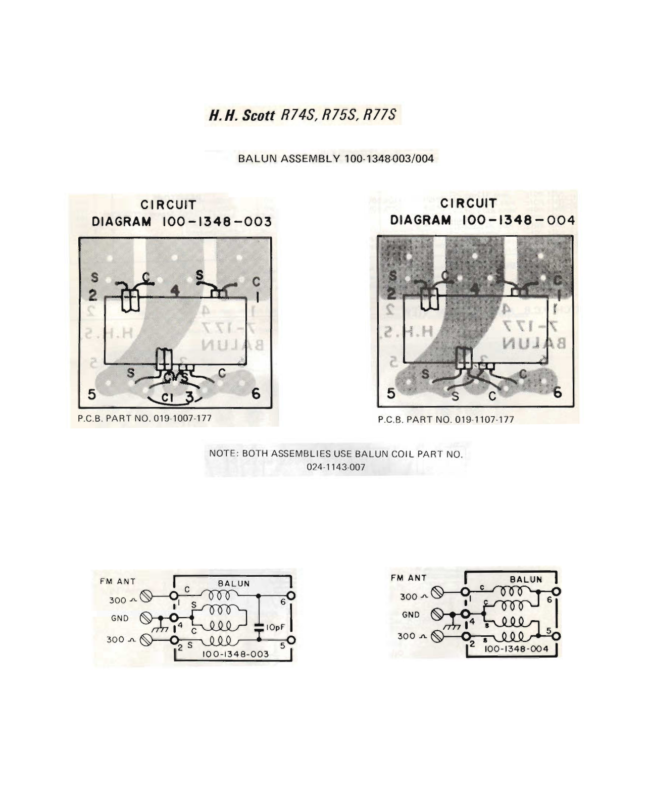 Scott R74S, R77S, R75S Service Manual