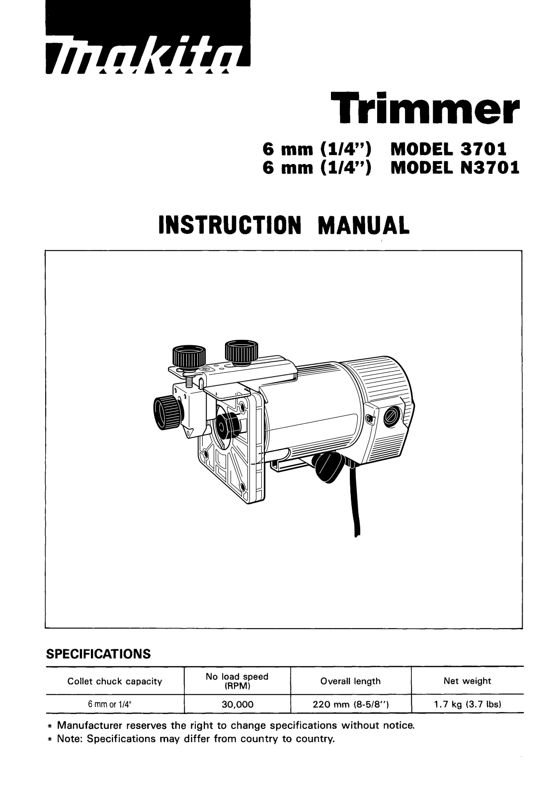 Makita 3701 DC24WA User Manual