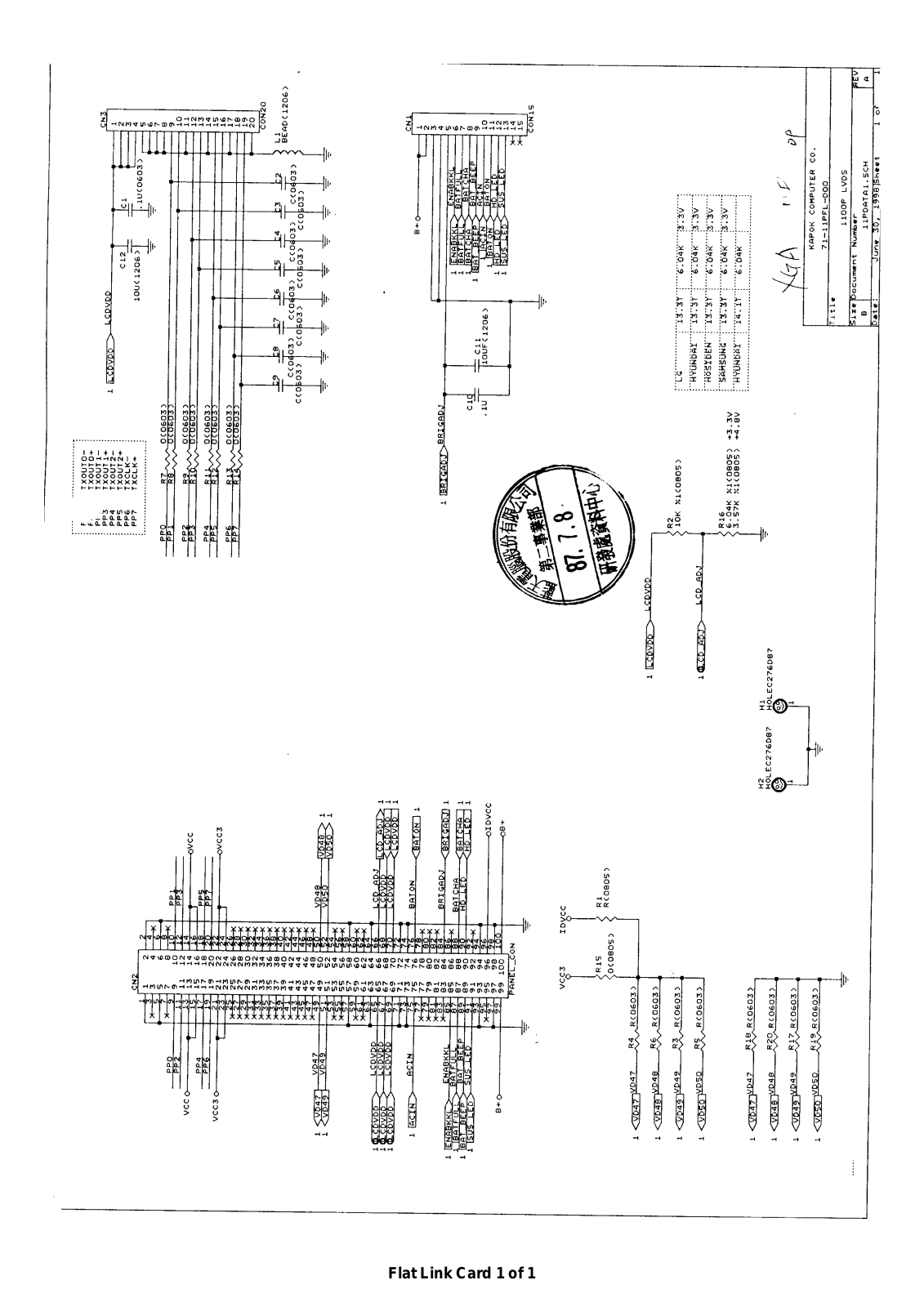 Clevo 1100P-SERV, 1300P-SERV, 1500P-SERV Schematic