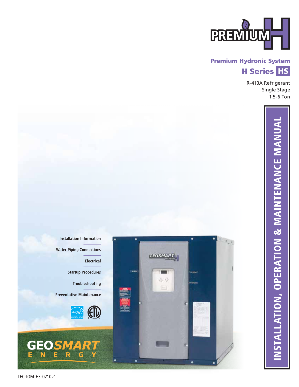 GeoSmart HS Series Installation, Operation & Maintenance Manual - ManualMachine.com
