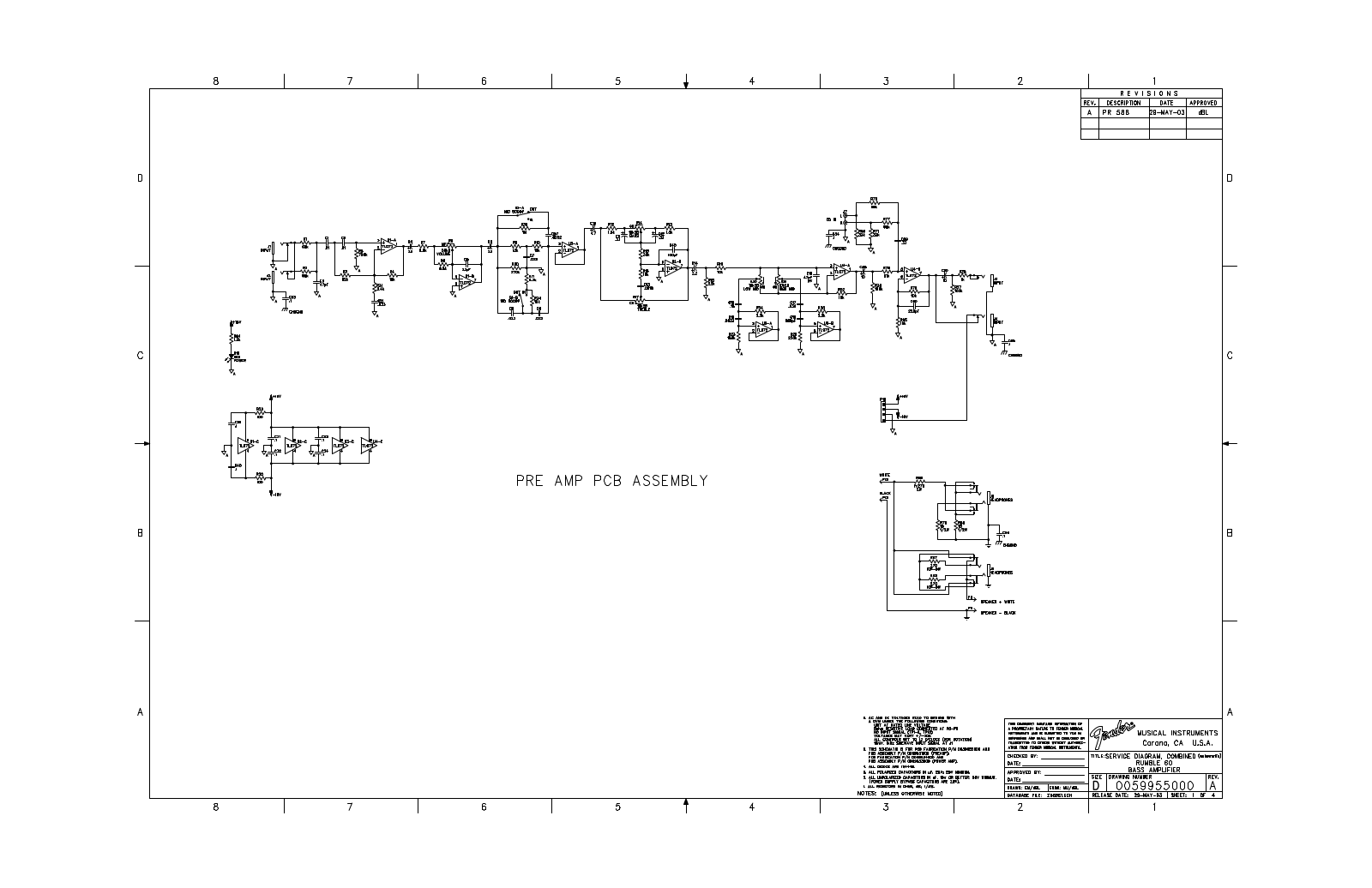 Fender Rumble-60 Schematic