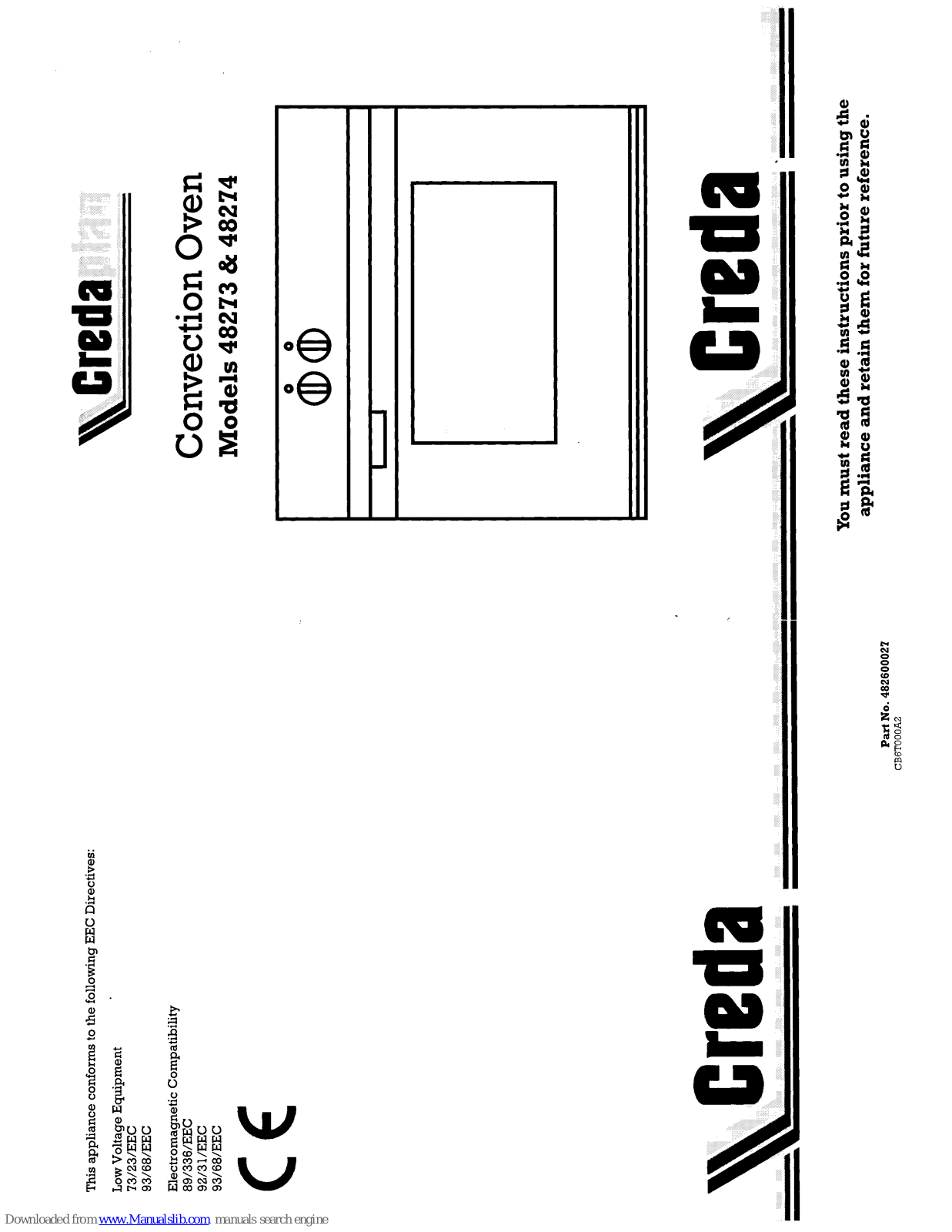 Creda HB48274D, 48273, 48274 Instructions Manual