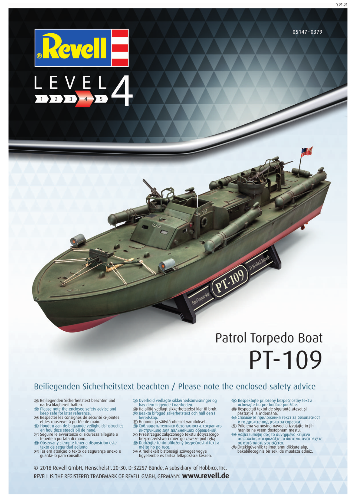 Revell Patrol Torpedo Boat PT-109 User Manual