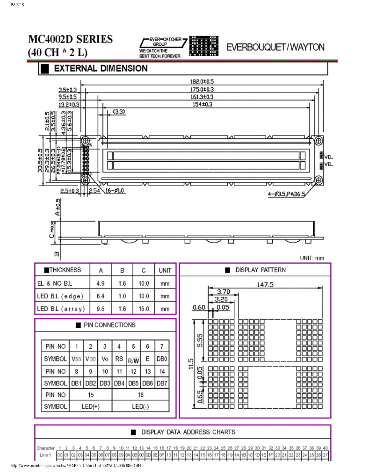 EVERBOUQUET INTERNATIONAL MC4002D Service Manual