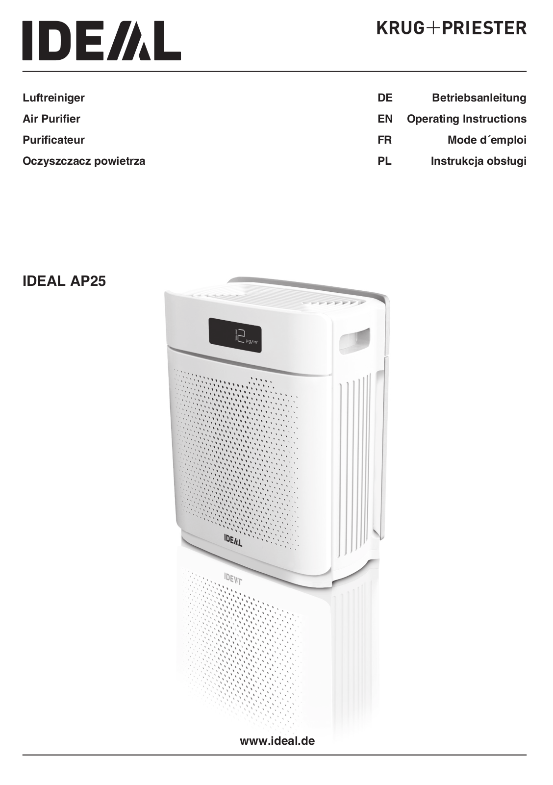 Ideal AP25 operation manual