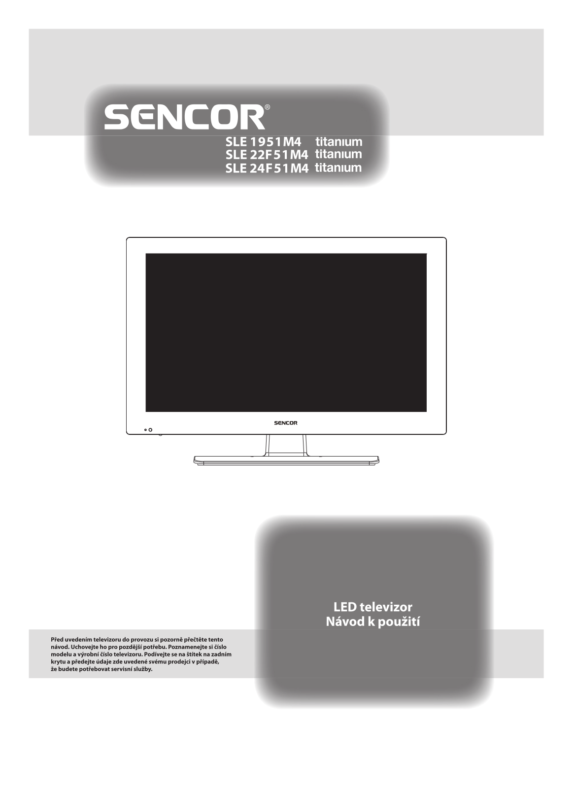 Sencor SLE 24F51M4 User Manual