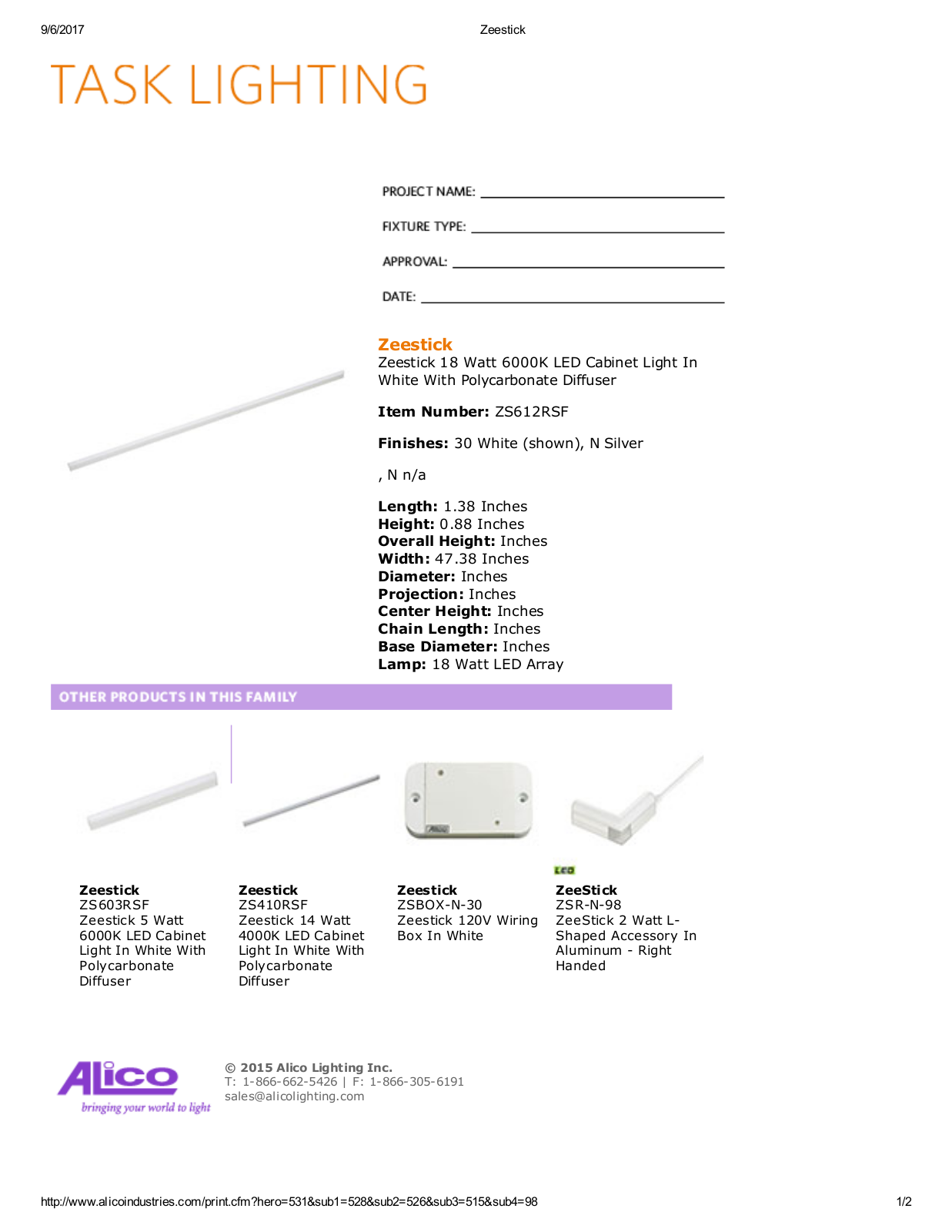Alico LED1973 Specifications - ManualMachine.com