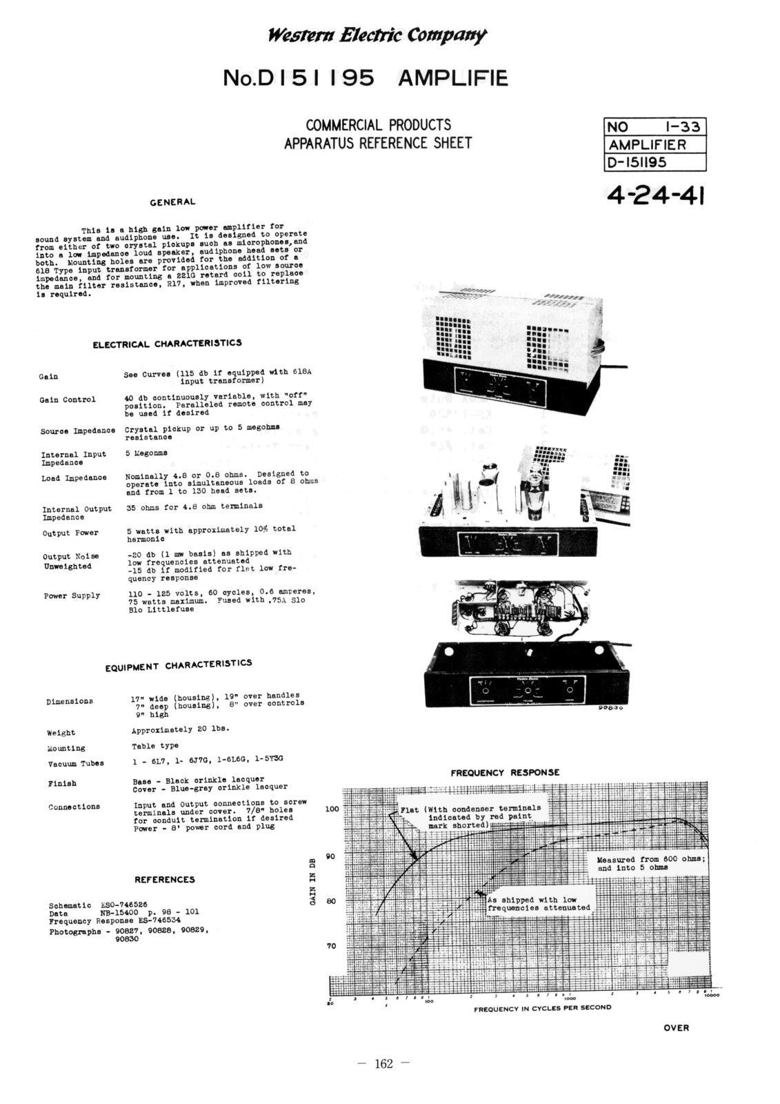 Western Electric D-195 Schematic