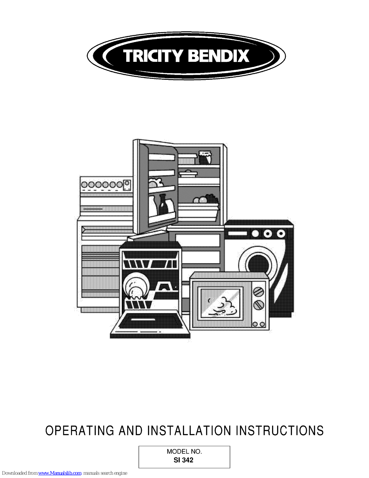 Tricity Bendix SI 342 Operating And Installation Instructions