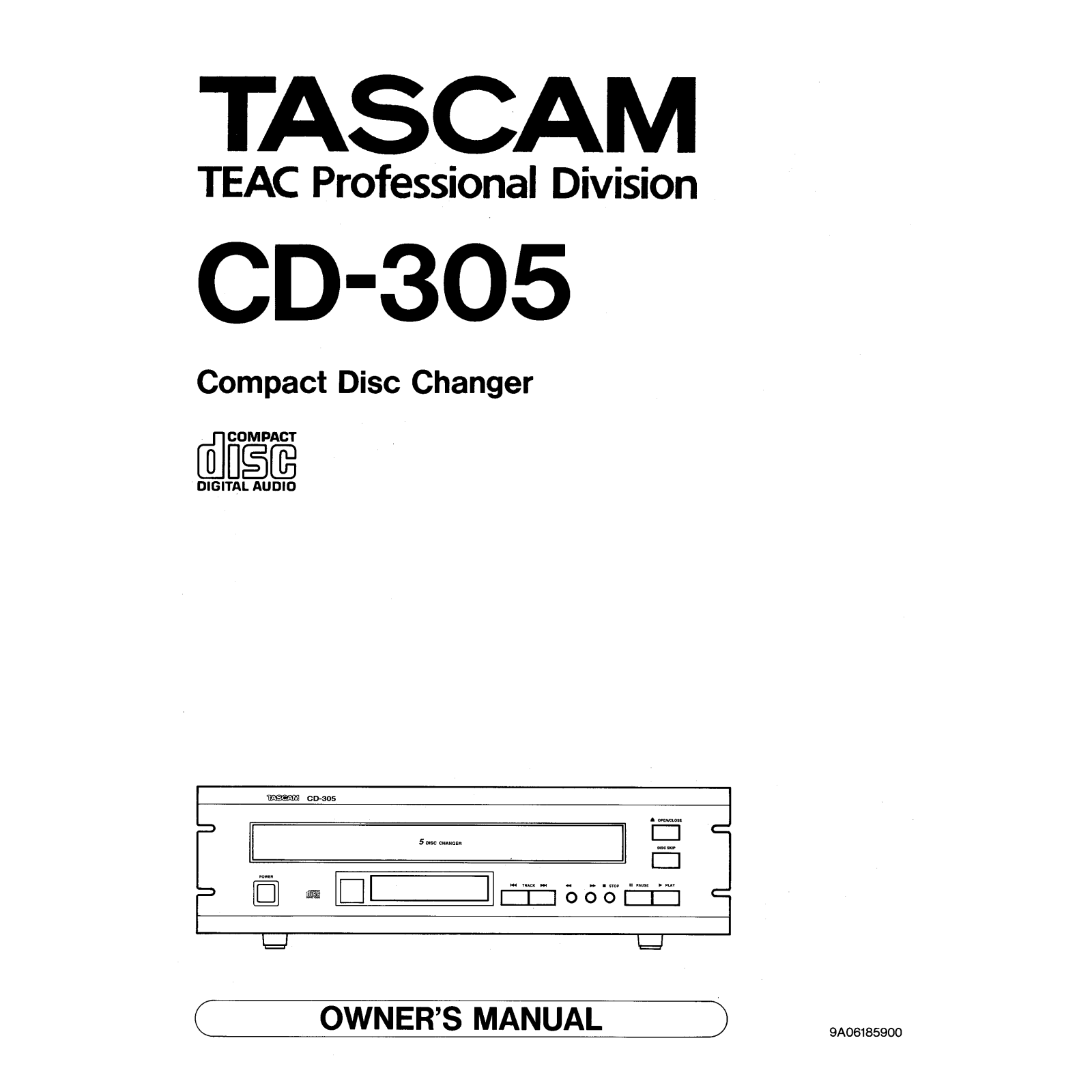 TAScam CD-305 User Guide