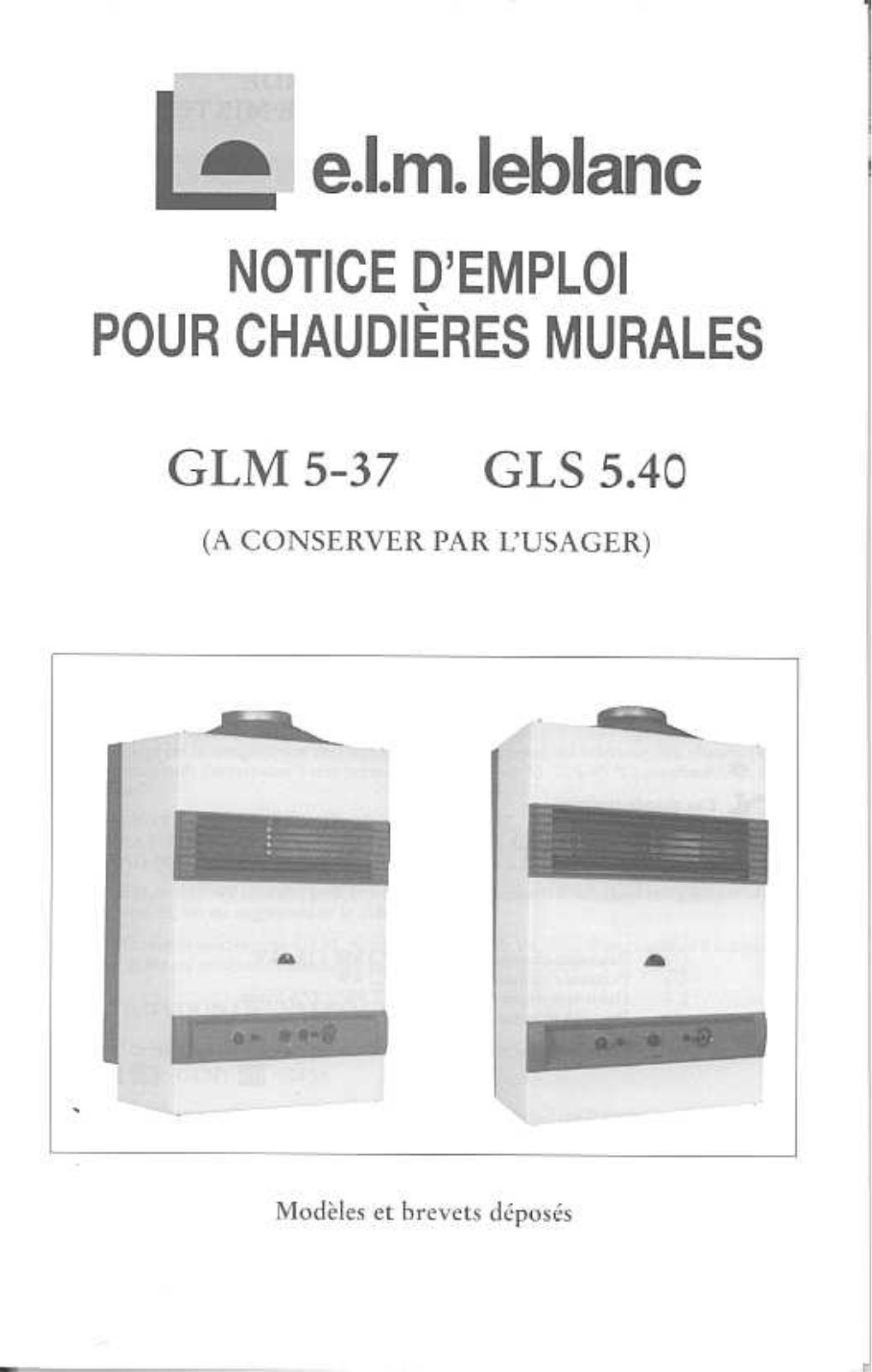 ELM LEBLANC GLM 5.40 User Manual