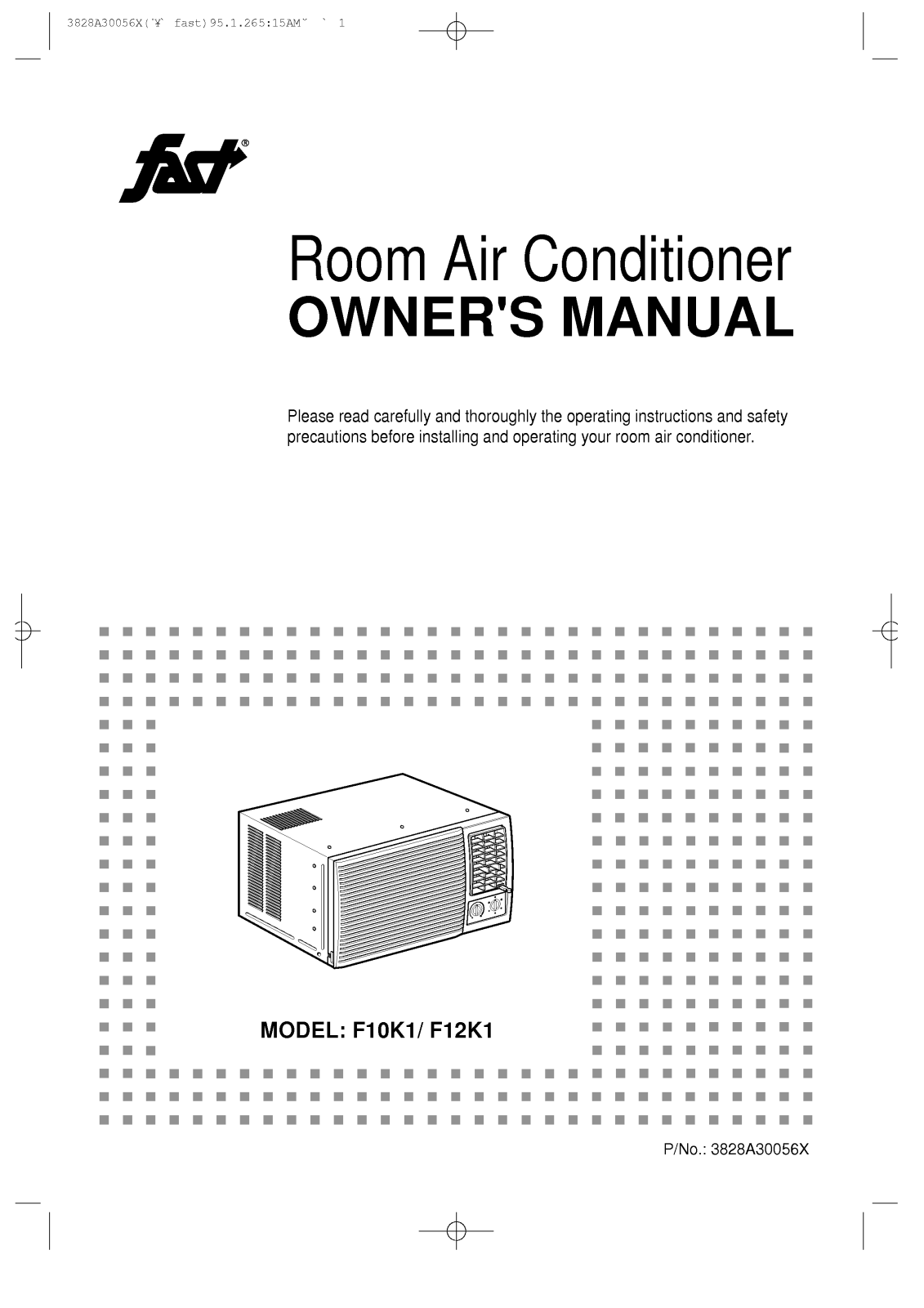 LG F12K1 1164301, F10K1 1164300 User Manual