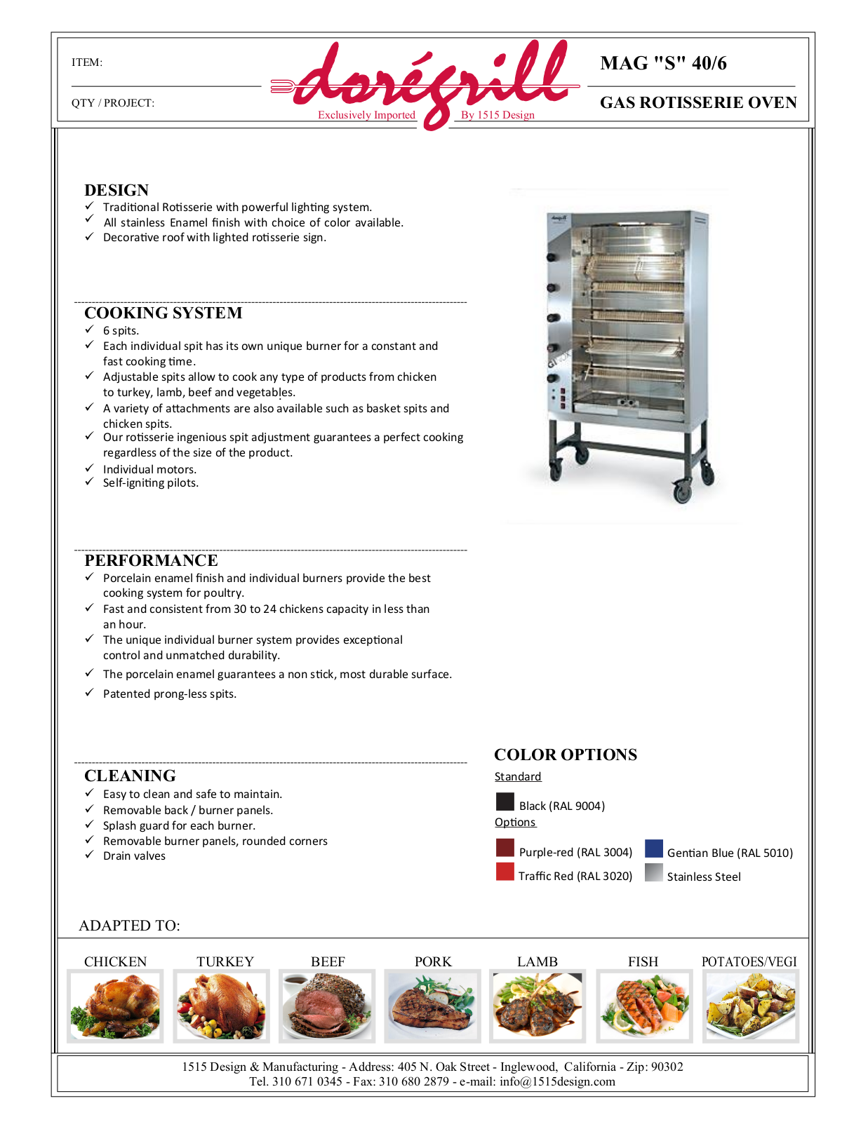 Doregrill MAG S 40-6 User Manual