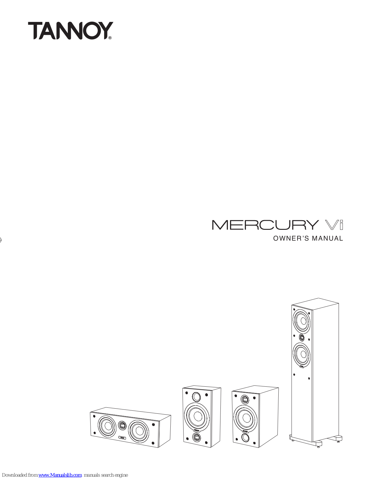 Tannoy MERCURY Vi Owner's Manual