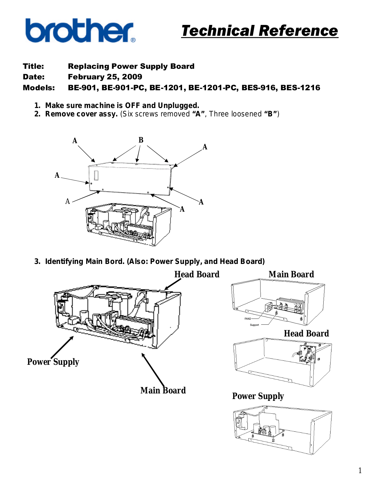 Brother BE-901-PC, BES-1216, BE-901, BE-1201-PC, BES-916 User Manual - ManualMachine.com