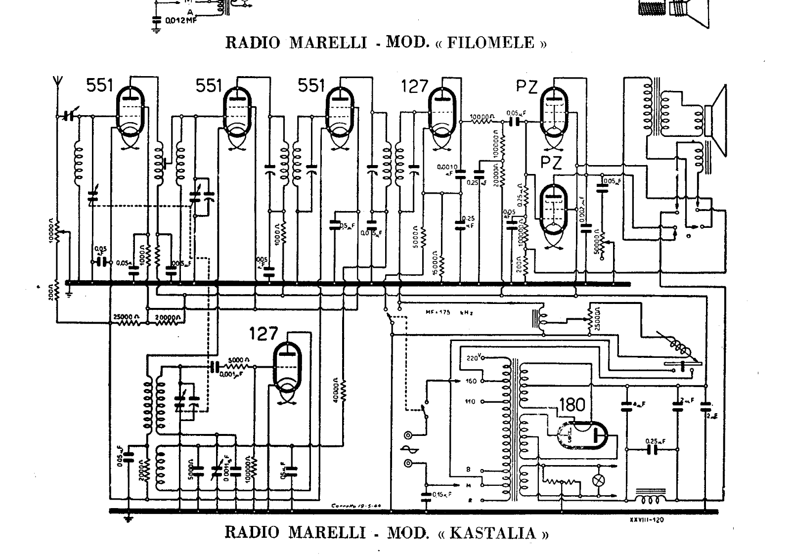 Radiomarelli kastalia schematic