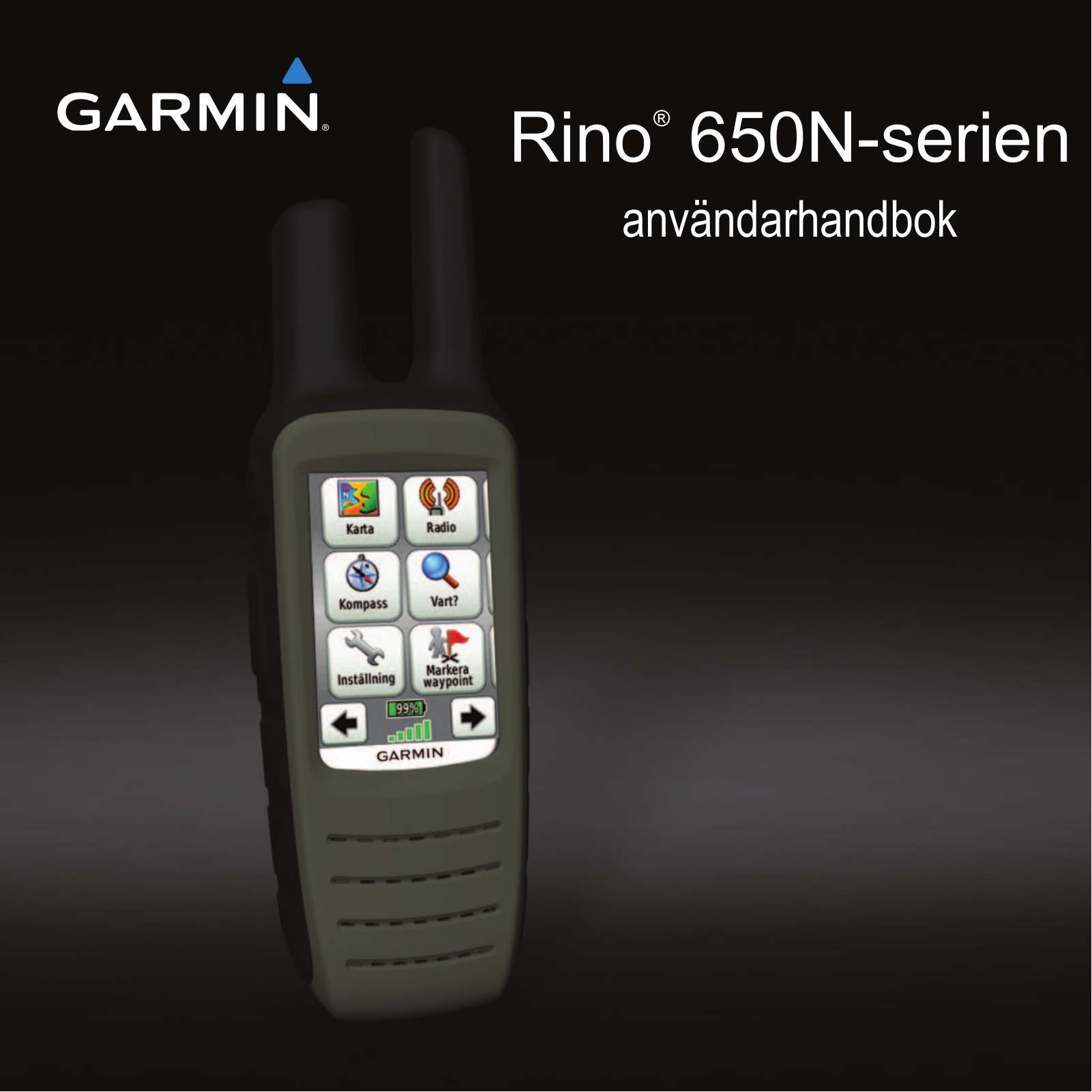 Garmin Rino 650, Rino 610, Rino 655t, Rino 650t User manual