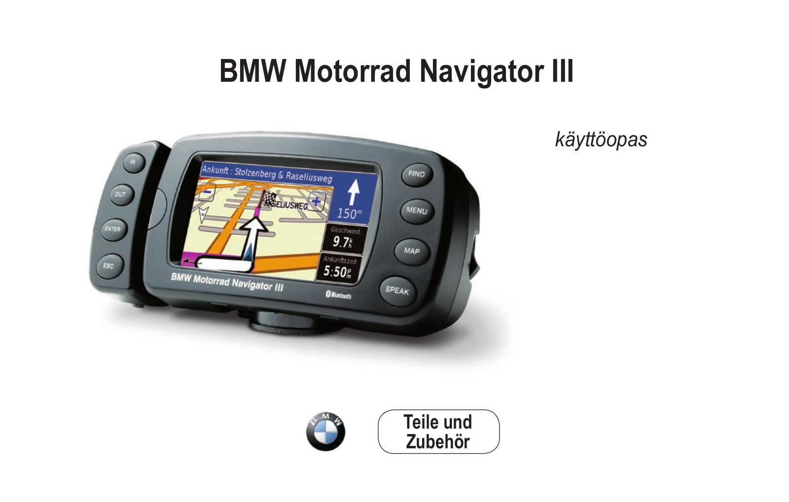 Garmin BMW Motorrad Navigator III user guide