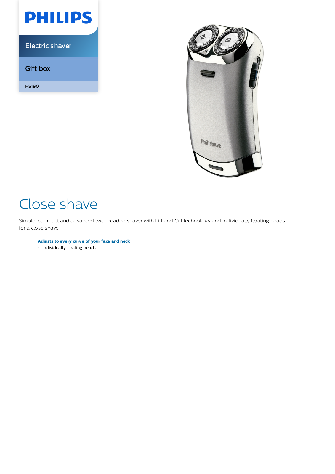 Philips HS190/24 leaflet - ManualMachine.com