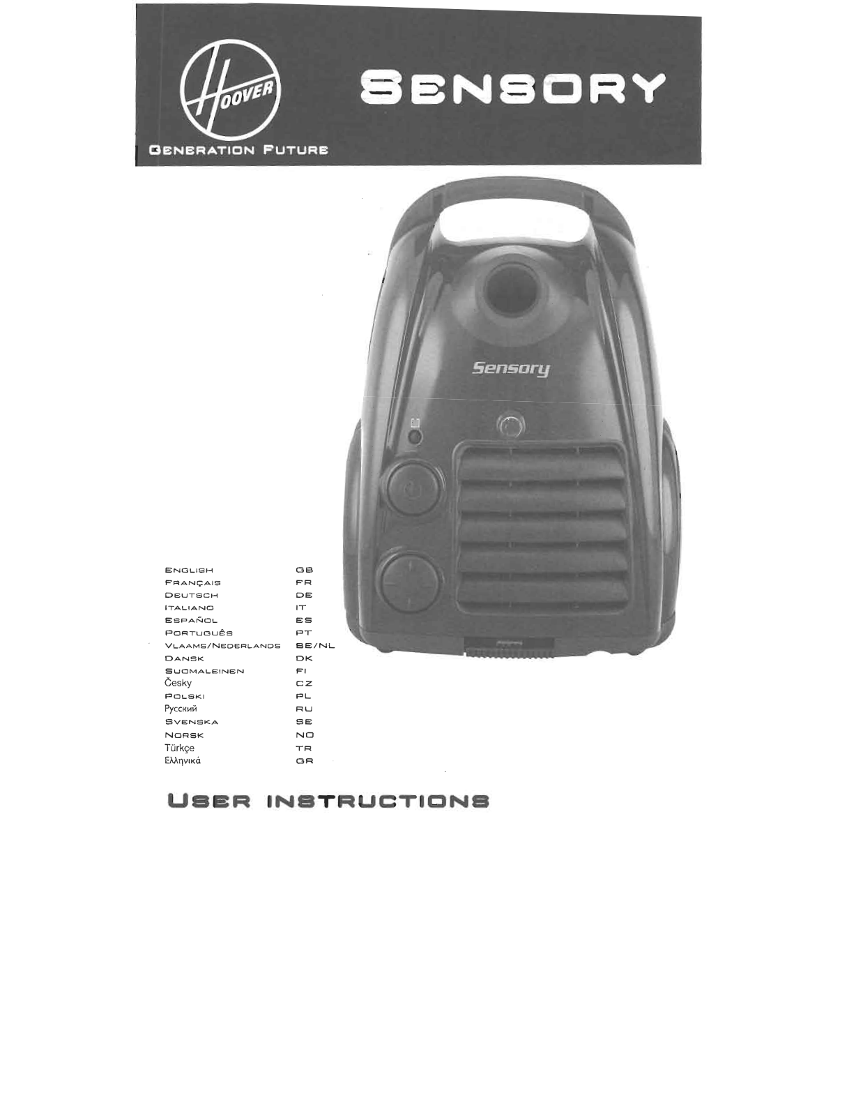 HOOVER TS2272, TS2277, TD 4265, TS1723, TC4266 User Manual