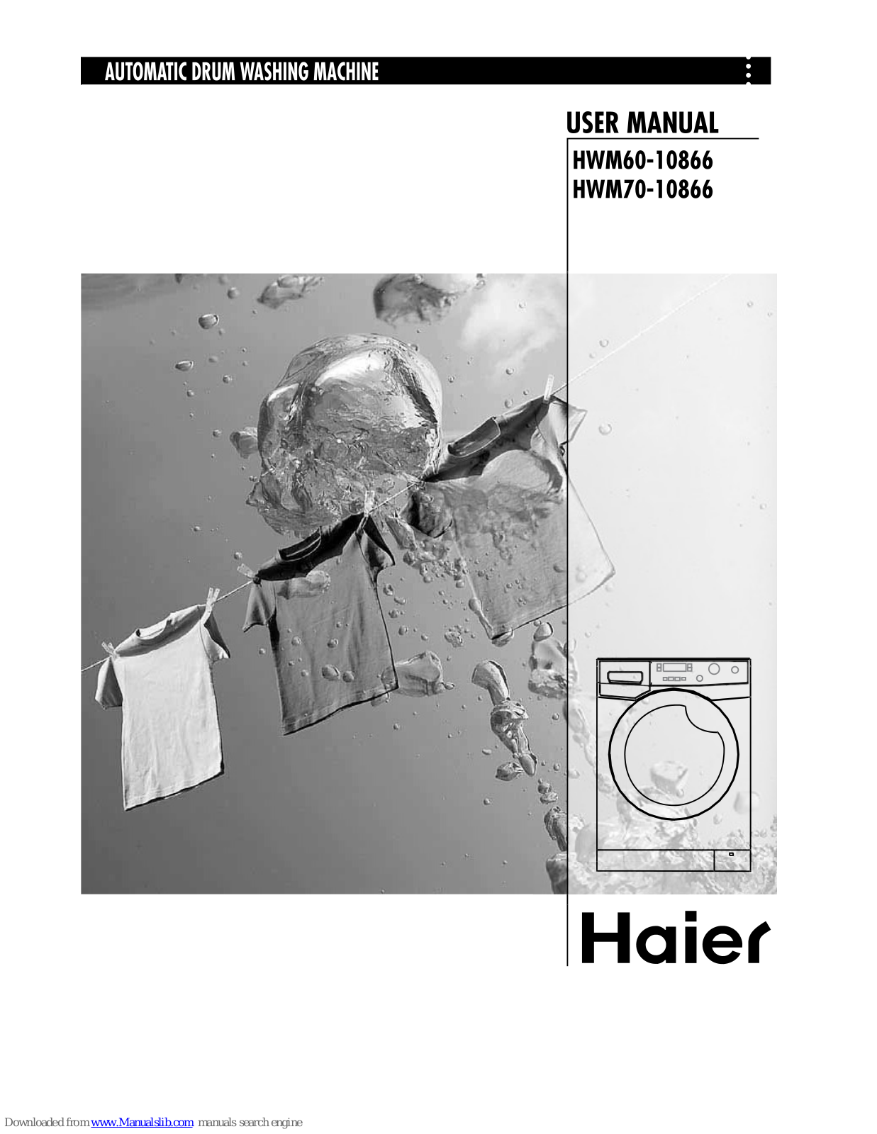 Haier HWM60-10866, HWM70-10866 User Manual