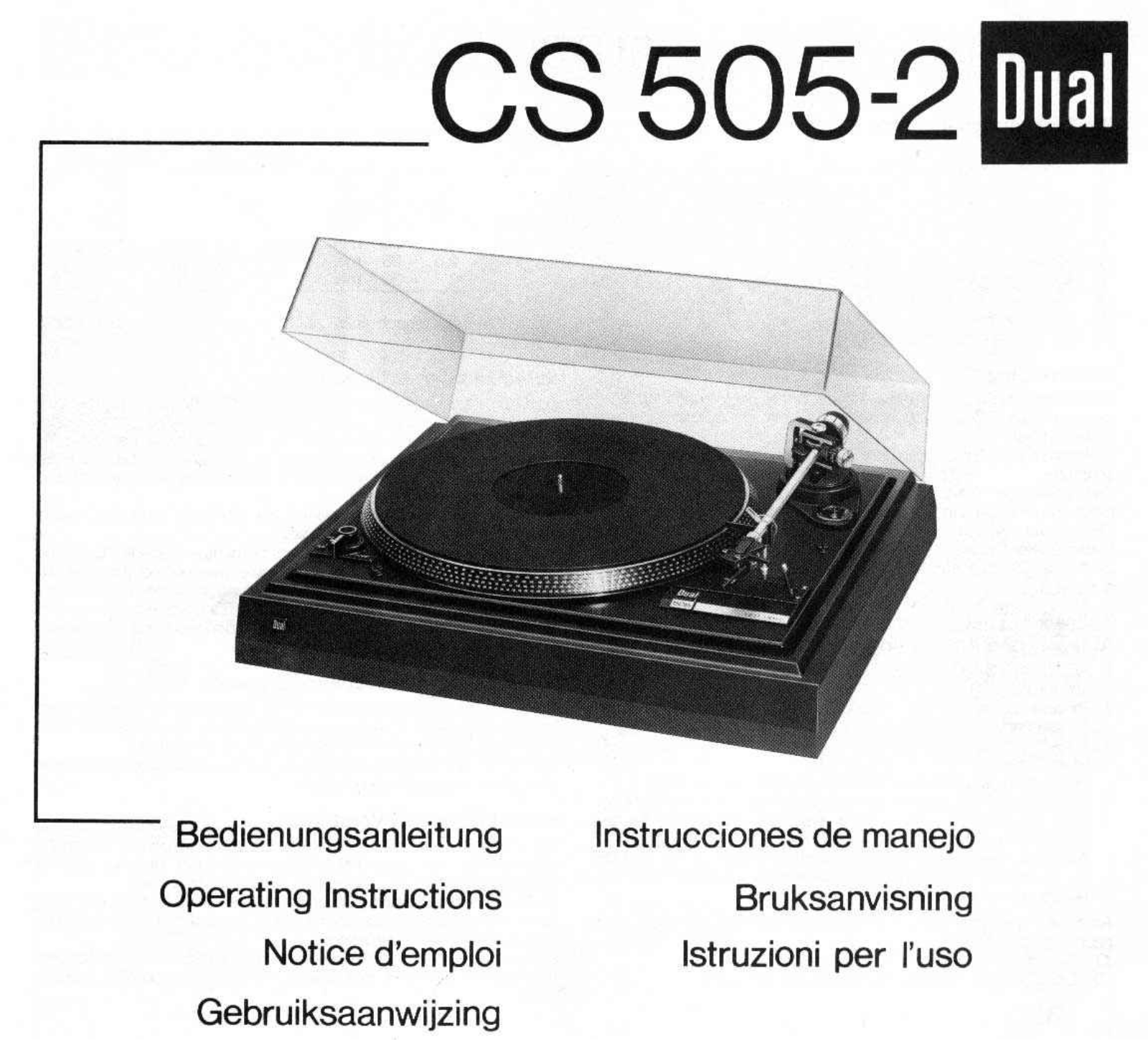 Dual CS-505-2 Owners Manual