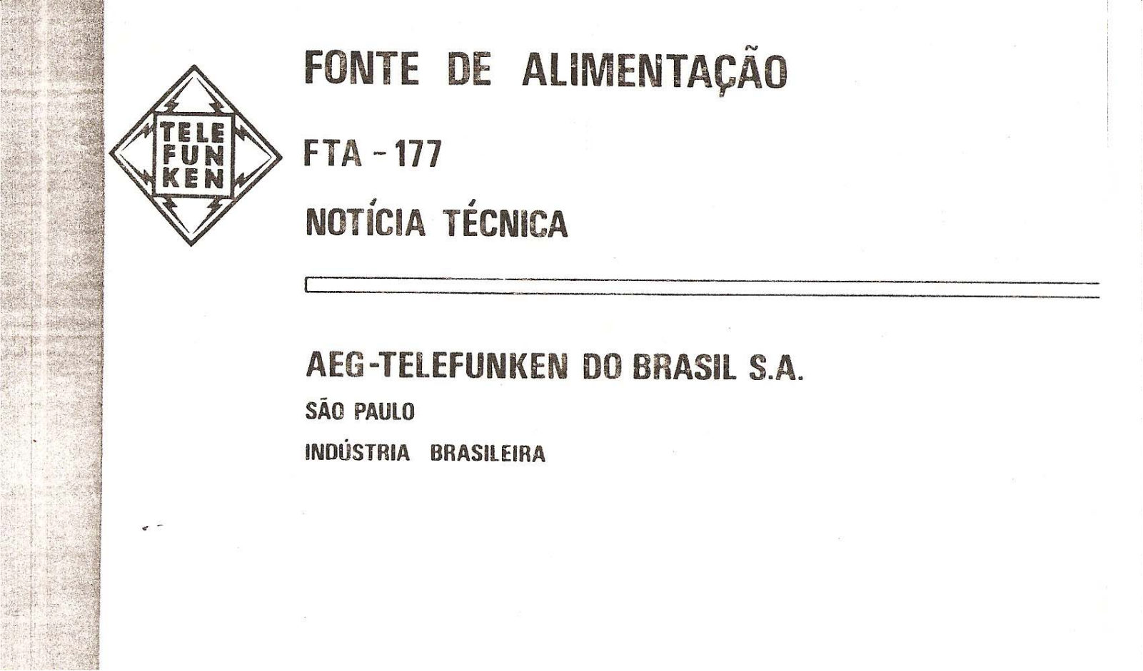 AEG AFT117A, AFT117 Schematic