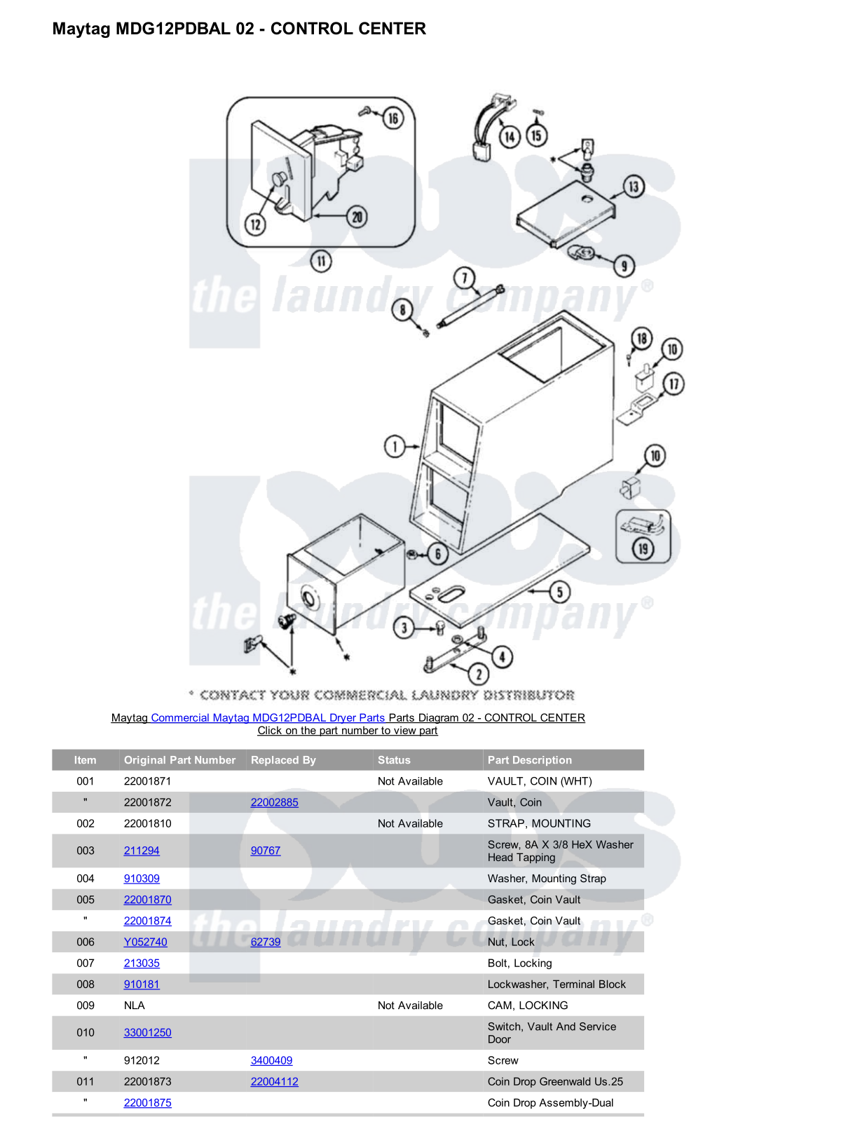 Maytag MDG12PDBAL Parts Diagram