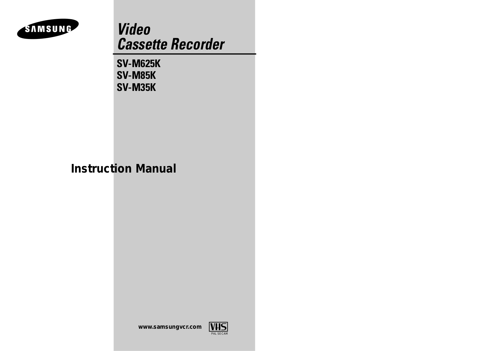 Samsung SV-M35K User Manual