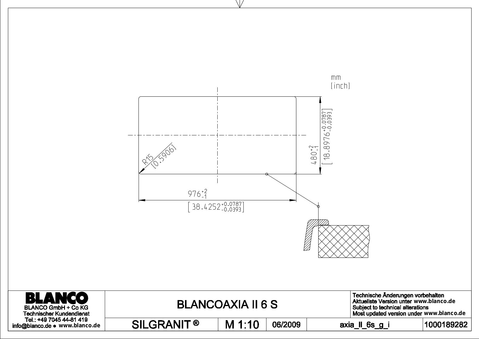 Blanco Axia II 6 S User Manual