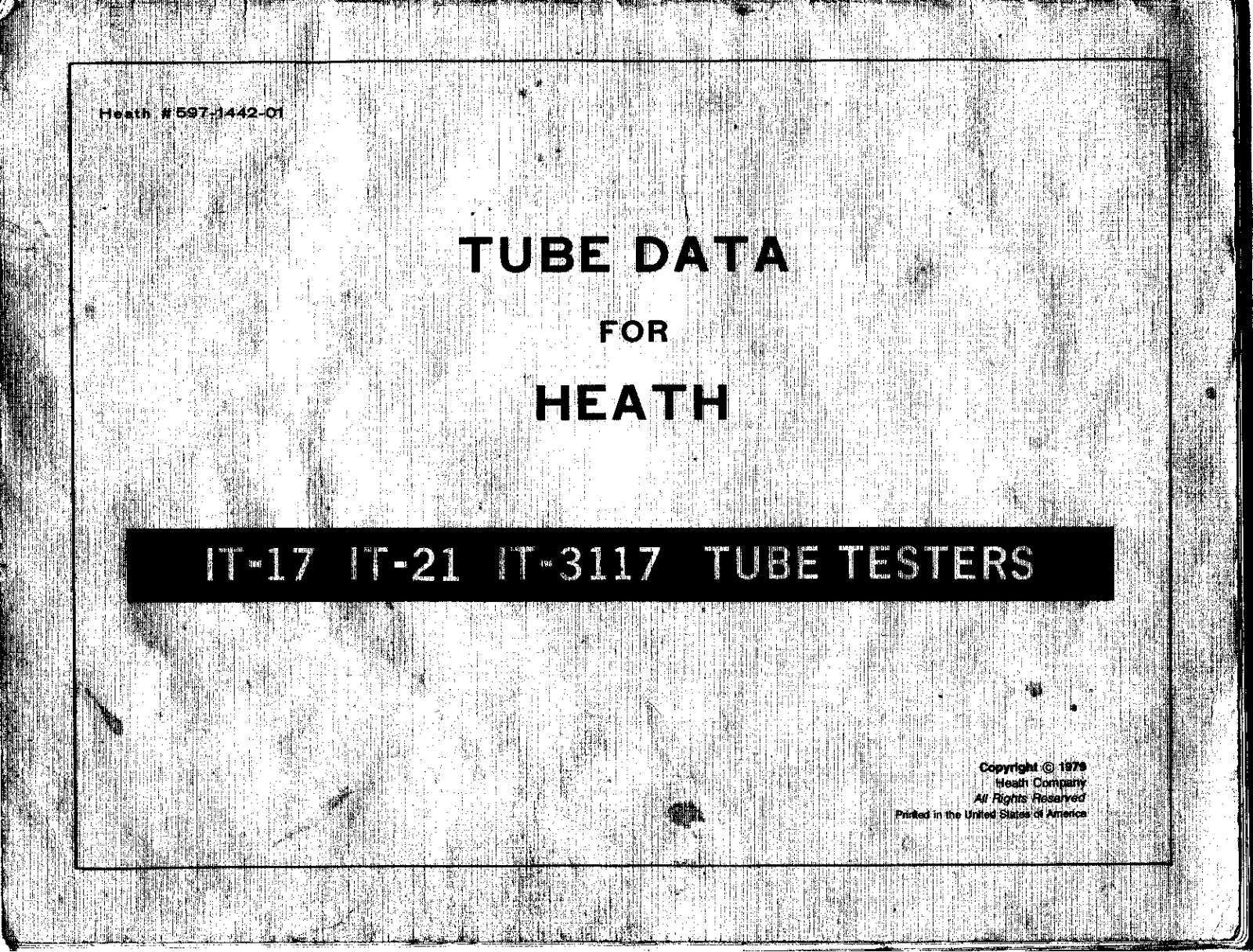 Heathkit Tube-Data Data