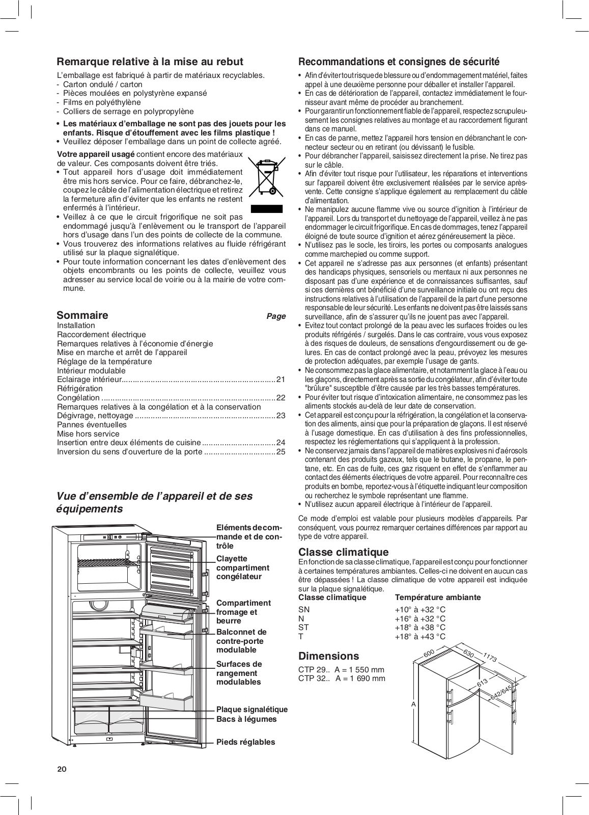 LIEBHERR CTPESF3213, CTP2913, CTP3213, CTPES3213 User Manual