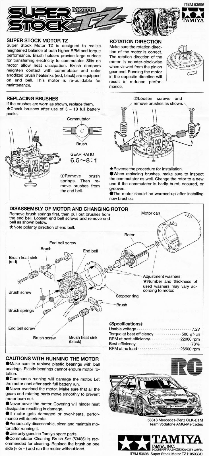 Tamiya 53696 User guide - ManualMachine.com