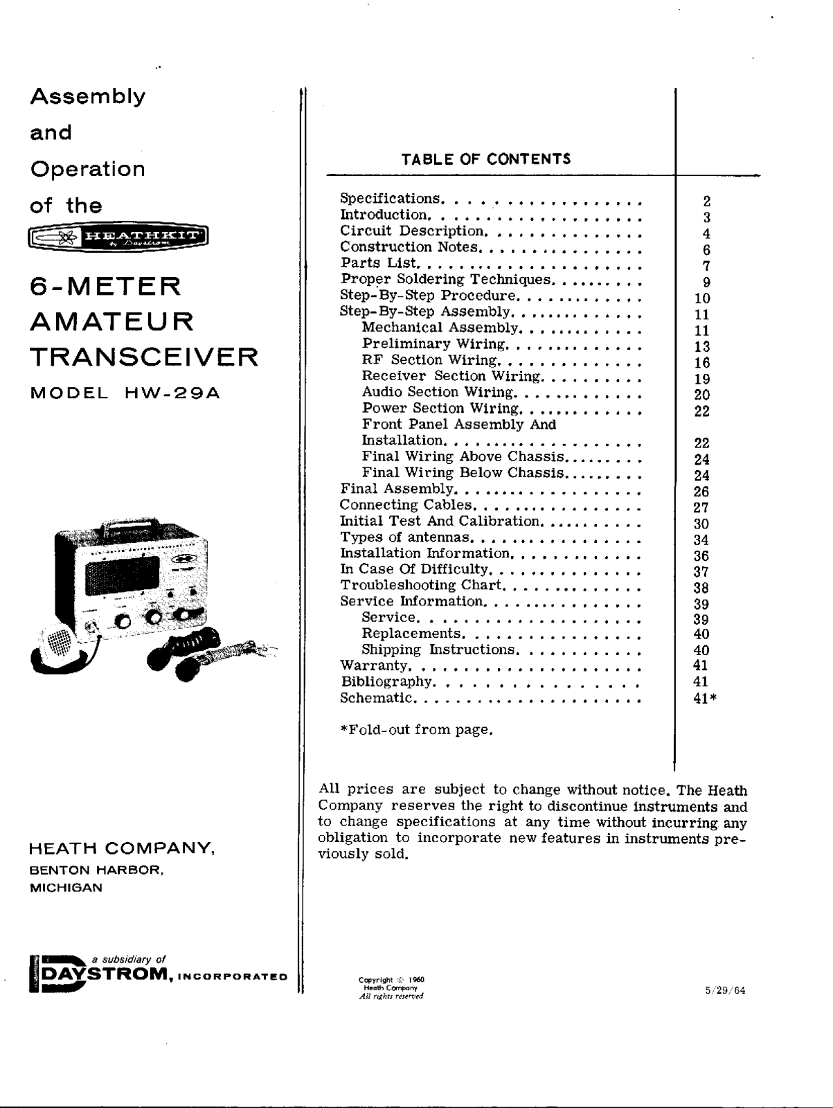Heathkit HW-29A User Manual