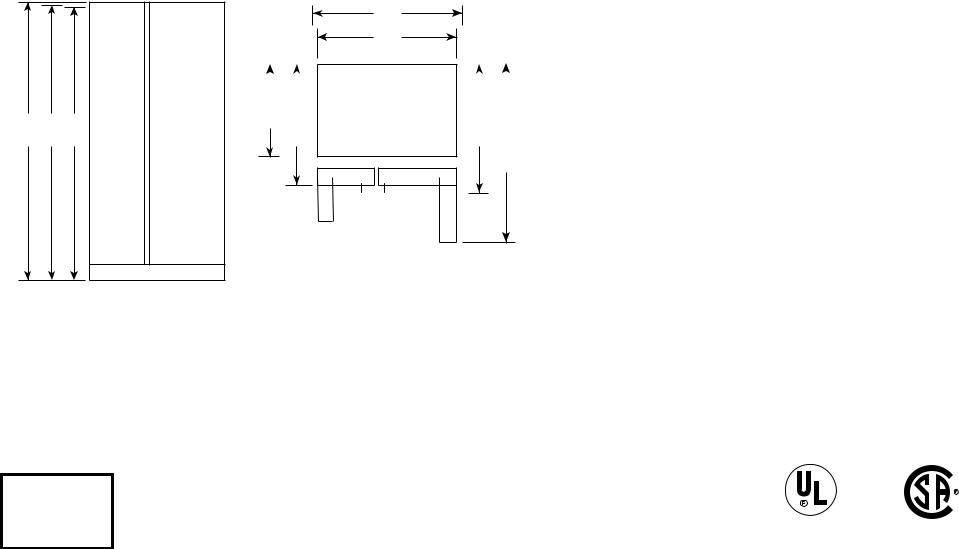 GE GSS23GGP, GSS23GYP, GSS23GMP Specification