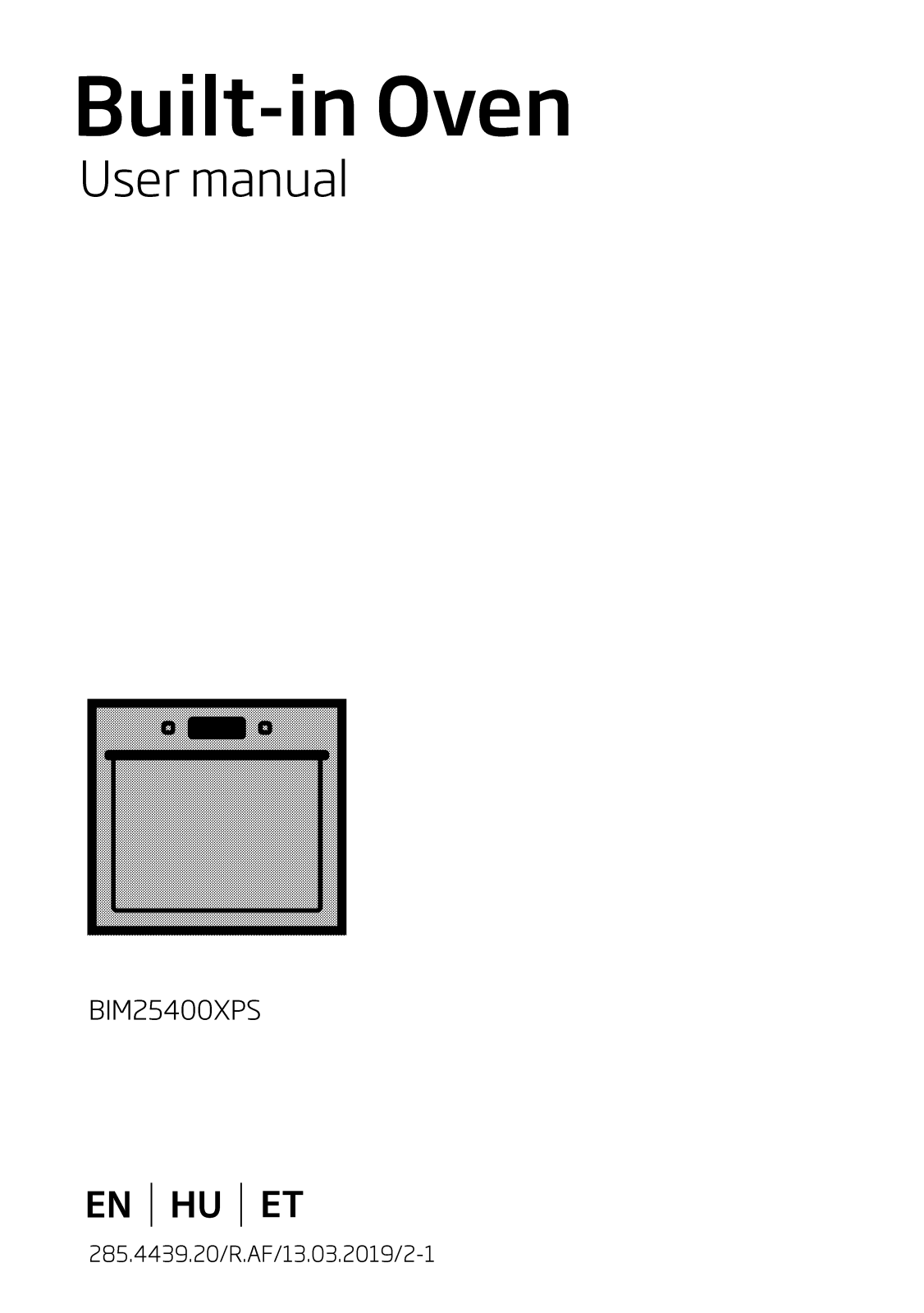 Beko BIM25400XPS User manual