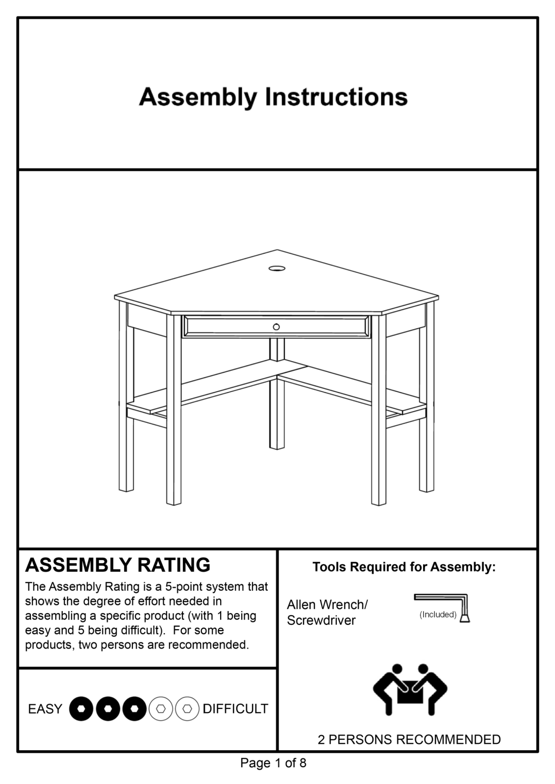 Red Barrel Studio RDBA2280 Assembly Instructions - ManualMachine.com