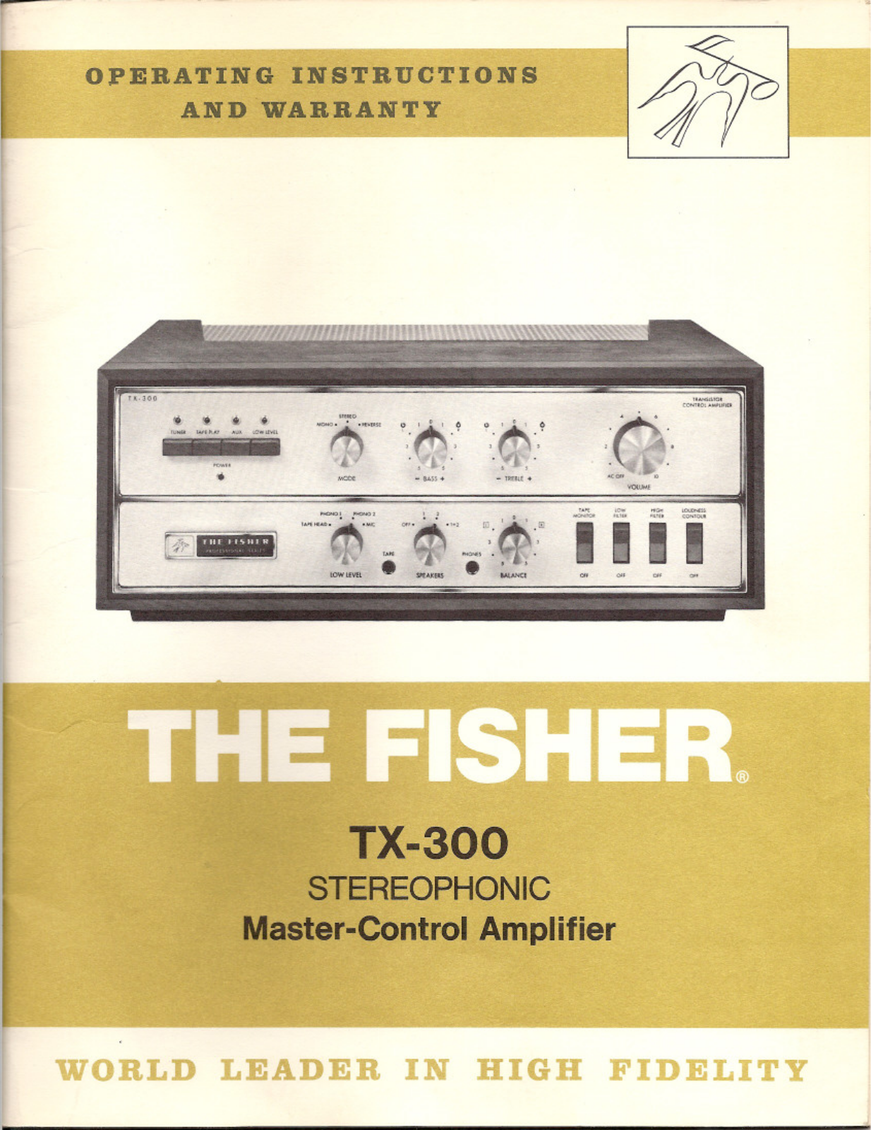 Fisher TX-300 Owners Manual